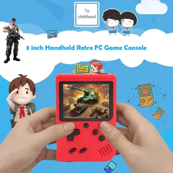 3.0 Collu Krāsu LCD Bērniem, Krāsu Spēle Atskaņotājs Iebūvēts 400 Retro spēles Portatīvie Mini Rokas Spēļu Konsole 8-Bit