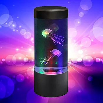 Medūzas Noskaņojumu LED Nakts Gaisma Fantasy Akvāriju Hipnotisks Krāsa Mainās Galda, Gultas Lampa, Bērniem, Mājas Dekoru USB Strāvas