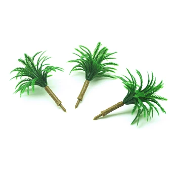 50gab 6cm augstums modeli palm koki rotaļlietas miniatūra mēroga kokosriekstu augi diorāma piekrastes rainforest skatuves pieņemšanas izkārtojums komplekti