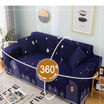 Zvaigzne modeļi Dzīvojamā istaba sākuma Eiropas stila sofa cover poliestera šķiedras mūsdienu elastīgs stūra dīvāns segtu 1/2/3/4 sēdeklis