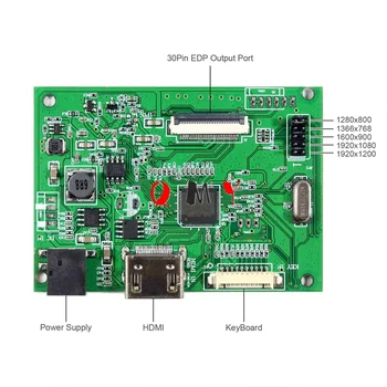 HDMI vadītāja Valdes Darbu 30Pin eDP 11.6 13.3 14 15.6 17.3 1920x1080 LCD N156HGE NV156FHM N173HCE N173HGE B173HTN01 LP173WF4