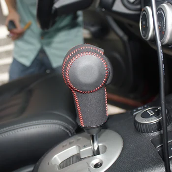 Top Īstas ādas pārnesumu stick shift knob vāks Nissan X-Trail Qashqai TAJĀ Gadījumā, ppc cpr pen par pārslēgšanas sviru pildspalvu cpr