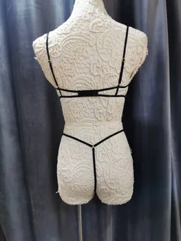 Wriufred Sexy bra komplekts ultra-plānas, perspektīvā kārdinājumam apakšveļas komplekti mežģīņu plus lieluma veļa ar biksītēm sievietes tērps