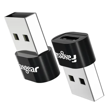 Fasgear 2 gab USB Uz C Tipa Adapteris USB C Female USB Vīrietis Pārveidotājs iPhone, MacBook Samsung S20 USB C Savienotājs