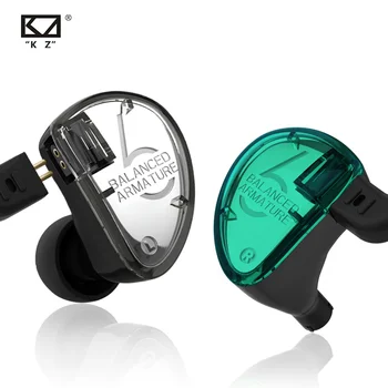 KZ AS06 3BA Līdzsvarotu Armatures HiFi In-Ear Austiņas ar Noņemamām 0,75 mm 2Pin Kabeli, Trokšņa Slāpēšanas Earbuds, Monitors Ivps