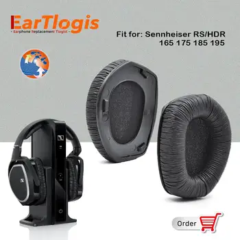 EarTlogis Nomaiņa Ausu Spilventiņi, lai Sennheiser RS165 RS175 RS185 RS195 HDR165 HDR175 HDR185 HDR195 Earmuff attiecas Spilvena Tases