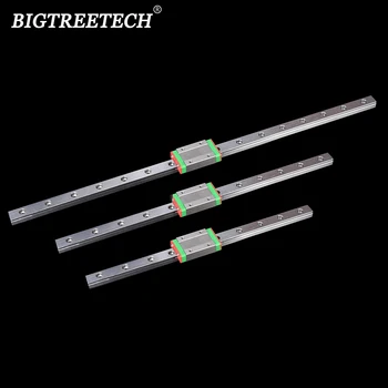 BIGTREETECH, Lineārie Guide, 12mm CNC Lineāro Gultņu MGN12C MGN12H L=200 300 400 450 500 550 600 mm lineārās Sliedes Ar lineāro Pārvadājumi