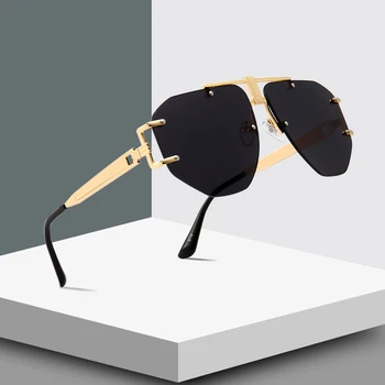 JackJad Vintage Modern Unikālas Mehāniskās SteamPunk Stila Saulesbrilles Sievietēm Bez Apmales Jaunu Zīmolu, Dizainu, Saules Brilles Oculos De Sol 918