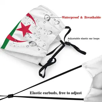 Alžīrija Karogu, kas Nav Vienreizējās lietošanas Moderns Mutes, Sejas Maska Anti Dūmaka Aukstā Pierādījumu Ziemas Aizsardzības Vāciņu Purns Pieaugušo