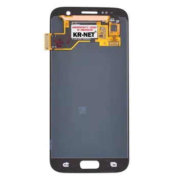 Sākotnējā Super Amoled LCD SAMSUNG Galaxy S7 LCD Displejs G930 G930F G903V G903T LCD+Touch Screen Digitizer Ierakstīt Ēnu LCD