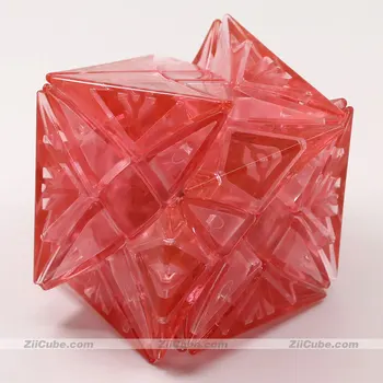 LanLan cube dīvaini formas magic cube pārredzamību 8 ass Rex pārredzamu colore uzlīmes LanLan Limited Edition puzles, rotaļlietas twis