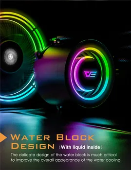 DarkFlash Ūdens Dzesēšanas Šķidruma AIO PROCESORA Dzesētāja Radiators 120mm Ventilatoru RGB Sync CPU Ūdens Dzesēšanas Par LGA 2011/1156/AM3+/AM4