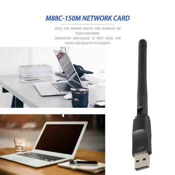 Mini Bezvadu Wifi Adapteri 150 Mb / s 20dBm Antenu USB Wifi Uztvērējs, Tīkla Karte, 802.11 b/n/g Wifi Adaptador Mini WiFi Dongle