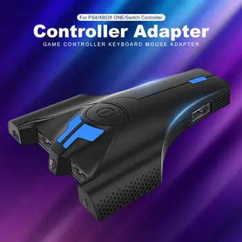 Gamepad Kontrolieris Pārveidotājs PS4 Par XBOX VIENS SLĒDZIS Klaviatūras Peles Adapteri Spēle Rīkoties Ar Pielāgotu Pogu