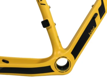 Ir 2021. T1000 VILCES JAUNO Dzelteno 29er PALIELINĀT velosipēdu oglekļa šķiedras rāmis Apakšā Leņķis：BSA&BB30&PF30 MTB rāmja velosipēdu piederumi