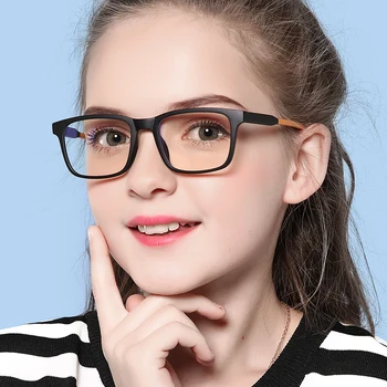 AOFLY ZĪMOLA DIZAINA Modes Zilā Gaisma Pretbloķēšanas Brilles Bērnu Laukumā TR90 Elastīga Gumijas Optisko Rāmja, Bērnu Brilles UV400