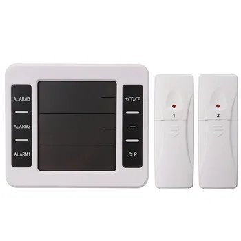 Digitālā Elektroniskā Bezvadu Iekštelpu/Āra Termometrs ar 2 Sensoriem, Modinātājs, Laika Stacijas 3Kinds Temperatūras Monitoru