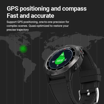Vorke M4 Smart Skatīties GPS Bluetooth Smart Joslā Sirds ritma Monitors Zvanu Ziņu Atgādinājums Mūzikas Atskaņotājs, Vairāki Sporta IP67