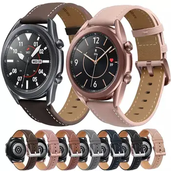 Ādas Samsung watch 3/Active2 Huawei skatīties GT2/Amazfit VTN pītā stieple Samsung watch 3 46mm siksnu nomaiņa