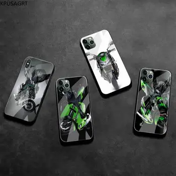 Kawasaki Ninja Zx R, kas Sporta Motociklu Telefonu Gadījumā Rūdīts Stikls iPhone 11 Pro XR XS MAX 8 X 7 6S 6 Plus SE 