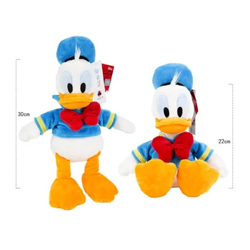 Patiesu Disney Donald Duck Plīša Rotaļlietas, Plīša Leļļu Multfilmu Daisy 30cm PP Kokvilnas Pildījumu Dzīvniekiem Pāris Lelle Bērniem Ziemassvētku Dāvanu