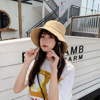 2020. gadam, Jaunu Zvejnieka Cepure Kausa Cepuru Modes Saule Cepuri Gorros Sieviešu Panama Pretvēja Spaiņa Cepuri, Āra Ceļojumu Pludmales Cepure