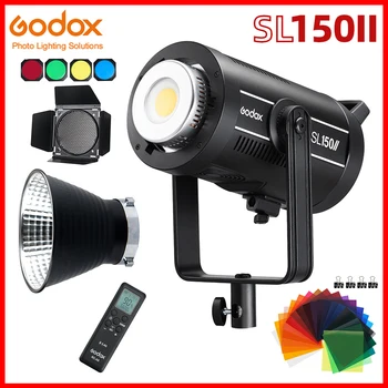 Godox SL150II SL-150W II LED Video Gaisma 150W Bowen Mount Vasaras Līdzsvarotu 5600K 2.4 G Bezvadu X Sistēmas Kamera Intervijas