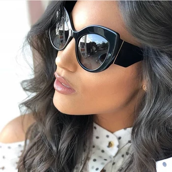 Ziņas 2018 sievietēm, kaķu acu saulesbrilles Lielajam toņos sieviešu modes Liels Rāmis Tauriņš oculos feminino saulesbrilles festivāls