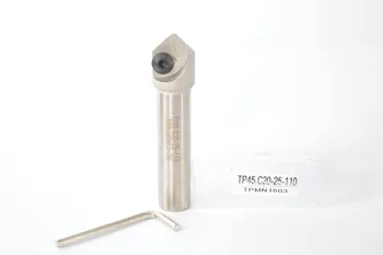 45 grādu 5mm-25mm cnc Chamfering urbšanas instrumentu turētāja TP45 C20-25-110 TCMT TPKN 1603