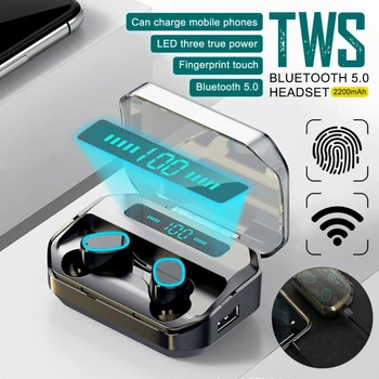 Bluetooth Earbuds Iphone Samsung Android Bezvadu Austiņas IPX5 Ūdensizturīgs TWS Bezvadu Austiņas Ūdensizturīgs