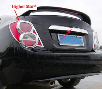 Augstākās zvaigzne ABS chrome 2gab auto taillight apdare vāka apdare, rāmis CHEVROLET Aveo/Sonic SEDANS/HEČBEKS 2011. - 2013.g.