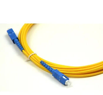 10 Gab. SC UPC, lai SC UPC Simplex 2,0 mm 3,0 mm PVC Viena Režīma Šķiedras Patch Cable džemperis šķiedras patch kabeli dzīslu optica FTTH 9/125