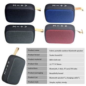 1PC Bezvadu Bluetooth Skaļruni, Āra Mini Portatīvo FM Radio Stereo Skaņu Bluetooth Mazs Skaļrunis Surround Viedtālrunis Mājas