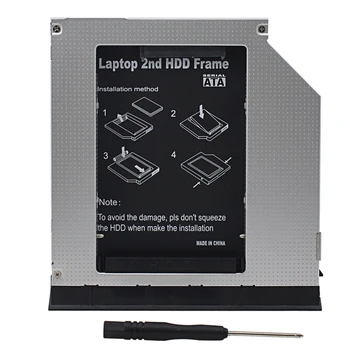 TISHRIC Caddy 9.5 Sata Lai Inspiron Dell Latitude E6320 E6420 E6520 E6330 E6430 E6530 2nd Hdd, SSD Adapteris Gadījumā Optibay Kameras
