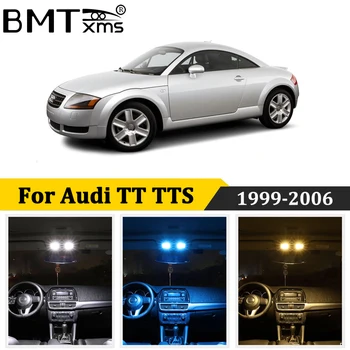 BMTxms 12Pcs LED Interjera Apgaismojums Canbus Audi TT TTS 8N3 8N9 MK1 Roadster, Coupe Convertible (1999-2006) Licences numura zīmes Lukturi