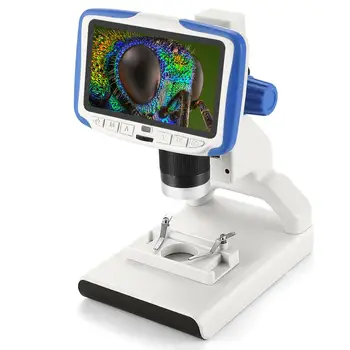 Andonstar AD205 Digitālo Desktop Mini Mikroskops ar 5 Collu Ekrānu Studentu Izglītības bioloģiskā Bērniem Bērnu Dāvanu