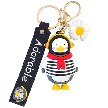 Modes Gelled Pingvīns Keychain Izstrādāt Radošo Lelle Atslēgu Piekariņi Cute Karikatūra Meitene Auto Keychain Soma, Rotaslietas Kulons Vairumtirdzniecība