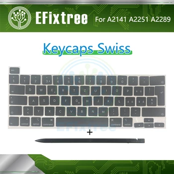 Jaunais Klēpjdators Tastatūra A2141 A2289 A2251 Keycaps Šveices Priekš Macbook Pro Retina 13
