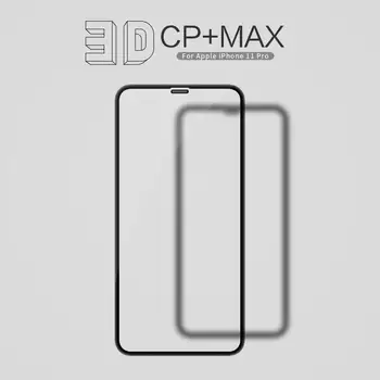 NILLKIN Pārsteidzošs 3D CP+ MAX Pilns Pārklājums Nanometru Anti-Sprādziena 9H Rūdīts Stikls Screen Protector For iphone 11 pro