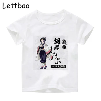 Demon Slayer Kimetsu Nav Yaiba Japāņu Anime T Krekls Bērniem Grafiskais Top Tees T Streetwear Punk T-Krekls Bērnu Drēbes
