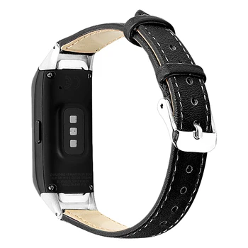 Samsung Galaxy fit SM-R370 Īstas Ādas Siksna Josla Sporta Watchband Nomaiņa Modes Modelis Aproce Aproce Jostas