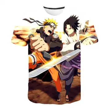 Vasaras 2020. gadam īsām piedurknēm Naruto 3D iespiesti anime izstrādātas T-krekls modes jaunums atdzist stila sieviešu un vīriešu T-krekls Anime S-6XL