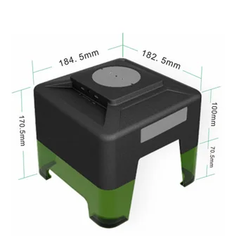 Portatīvā Darbvirsma Lāzera Graviera Mini DIY Logo Zīmes Printer Cutter Machine Kokapstrādes 100x90mm Gravēšana Diapazons