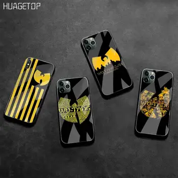 HUAGETOP WuTang Wu-Tang LOGO Mīksto Telefonu Gadījumā Vāks Rūdīta Stikla iPhone 11 Pro XR XS MAX 8 X 7 6S 6 Plus SE 