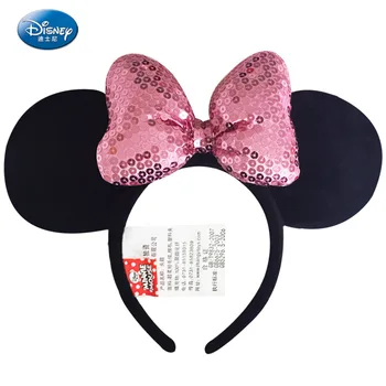 Disney Plīša Mickey Mouse Minnie Mickey Disnejlenda Izdevums Galvassegu Matu Lentes Princese Galvas Stīpu Meitenēm Rotaļlietas bērniem Dāvanu