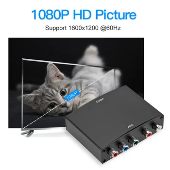 Converter Uzstādīt Detaļas uz HDMI 1080P YPBPR Birojs Rūpējas Datoru Piederumi DVD Monitors, TV / Video Audio Adapteri