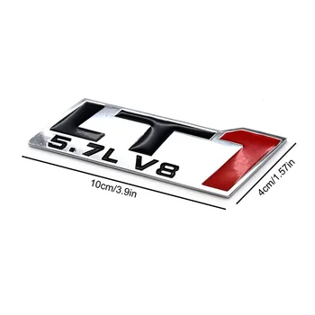 1pc par LT1 LT9 LS3 5.7 5.8 L L V8 Emblēma par Dodge Ram Hemi Charger Challenger Journry Kalibra Durango Metāla Chrome Ķermeņa Uzlīmes