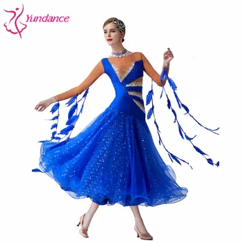 B-19386 Yundance deju jauns valsts standarts mūsdienu dejas balles kleitu konkurences kleita valsis sieviete