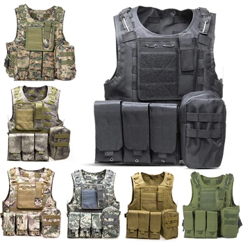 Taktiskā Veste Multi-kabatas SWAT Armija CS Medību Veste Tūrisma Pārgājienu Piederumi