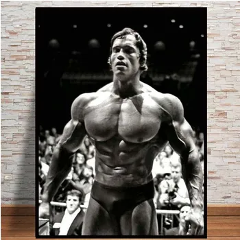 Mūsdienu Arnold Schwarzenegger Kultūrisms Plakāts Iedvesmas Fitnesa Izdrukāt Attēlu, Mājās Istabā Pie Sienas Mākslas Dekoratīvais Krāsojums